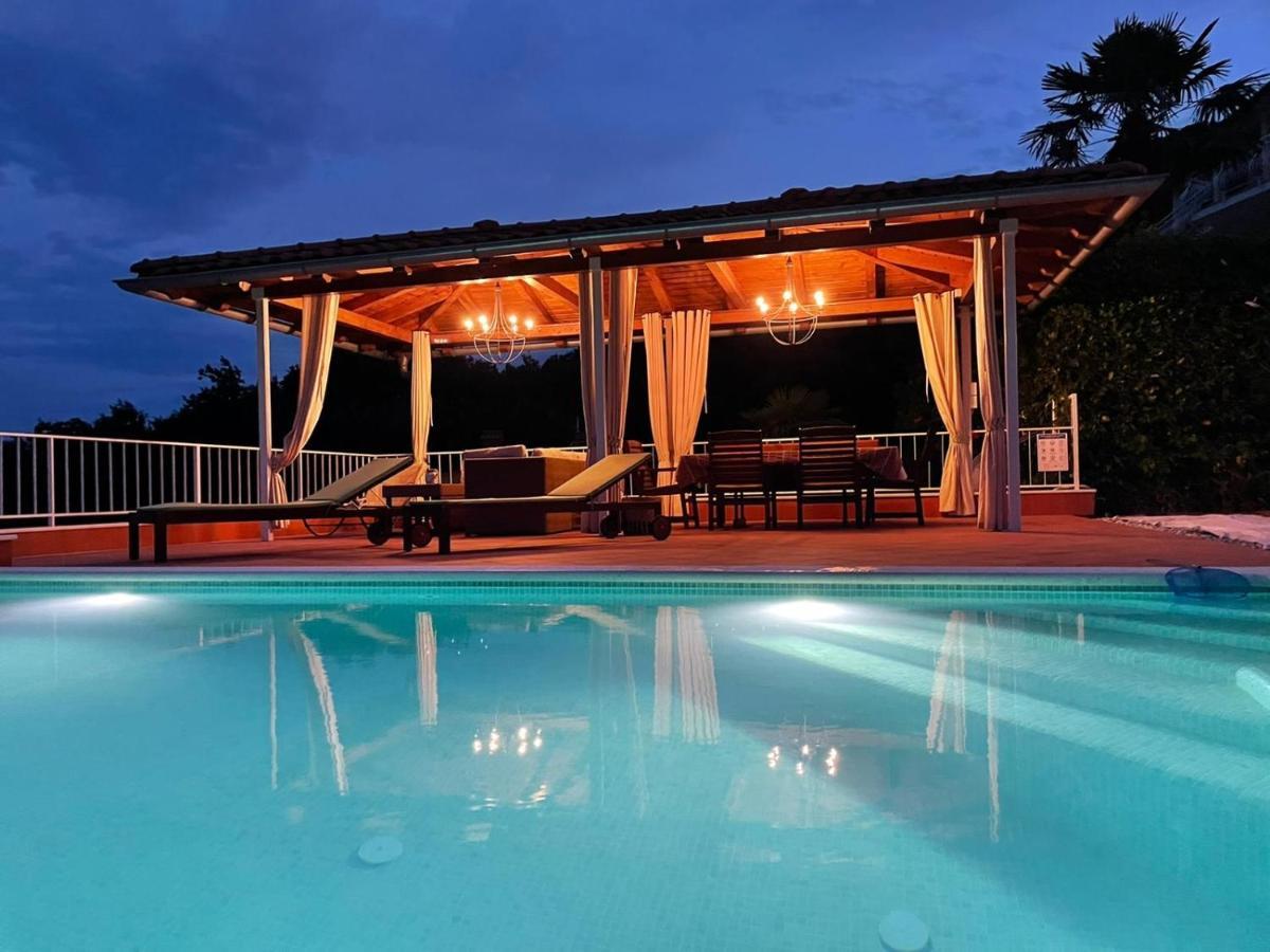Villa Lovran - 150M To The Beach - Infinity Pool - Incredible Sea View - Fitness Room Extérieur photo