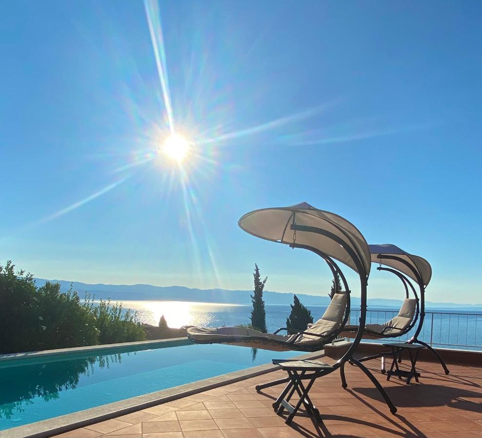 Villa Lovran - 150M To The Beach - Infinity Pool - Incredible Sea View - Fitness Room Extérieur photo