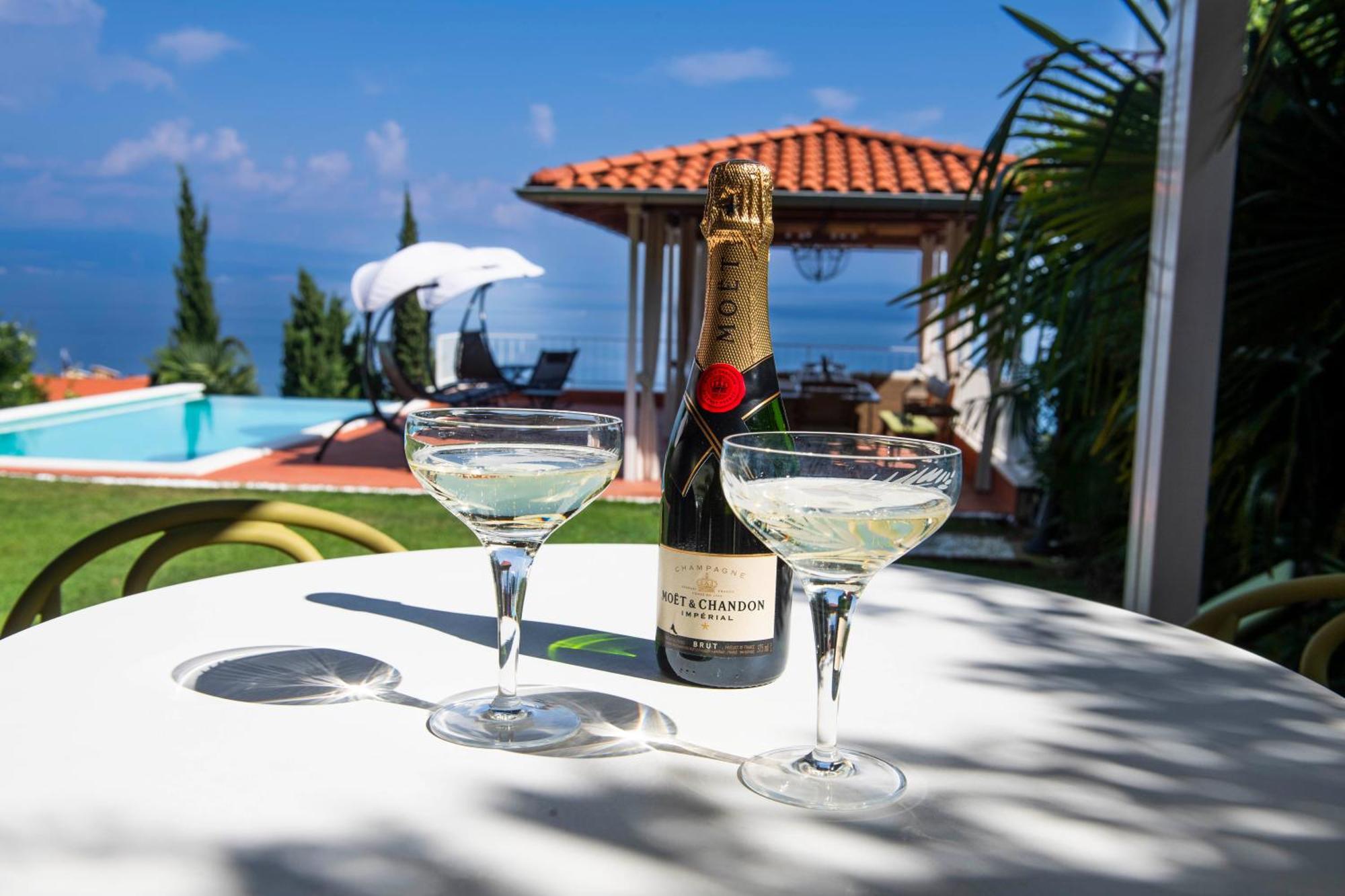 Villa Lovran - 150M To The Beach - Infinity Pool - Incredible Sea View - Fitness Room Extérieur photo